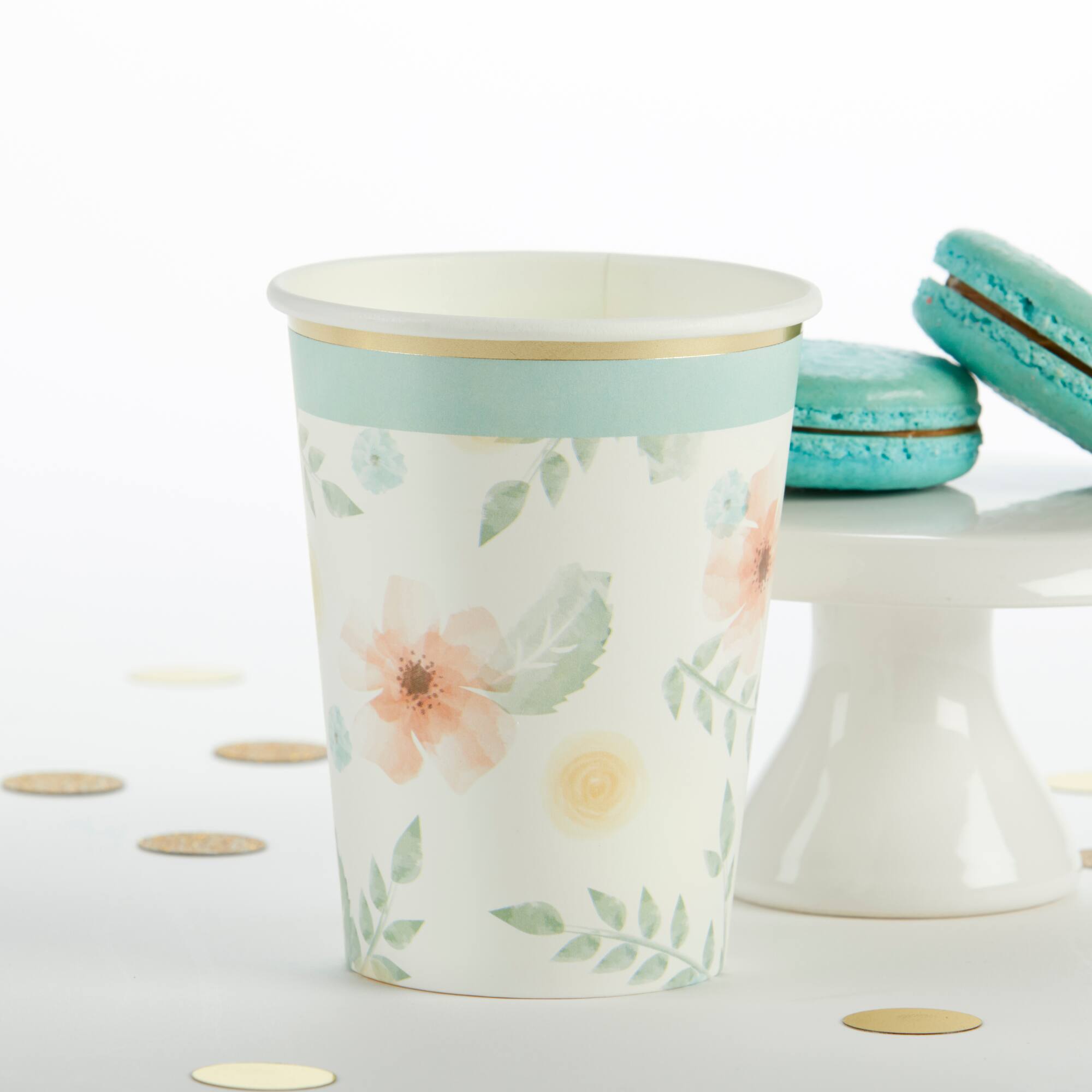 Kate Aspen® Geometric Floral Paper Cups, 32ct.